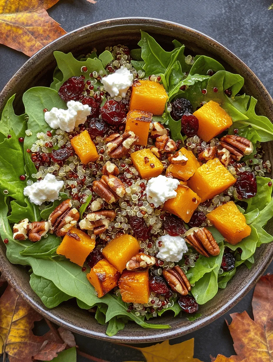 The foundation of any great salad lies in its greens, and the Fall Harvest Salad is no exception. A mix of arugula, kale, and spinach brings not only a variety of textures but also a rich tapestry of nutrients to the dish.