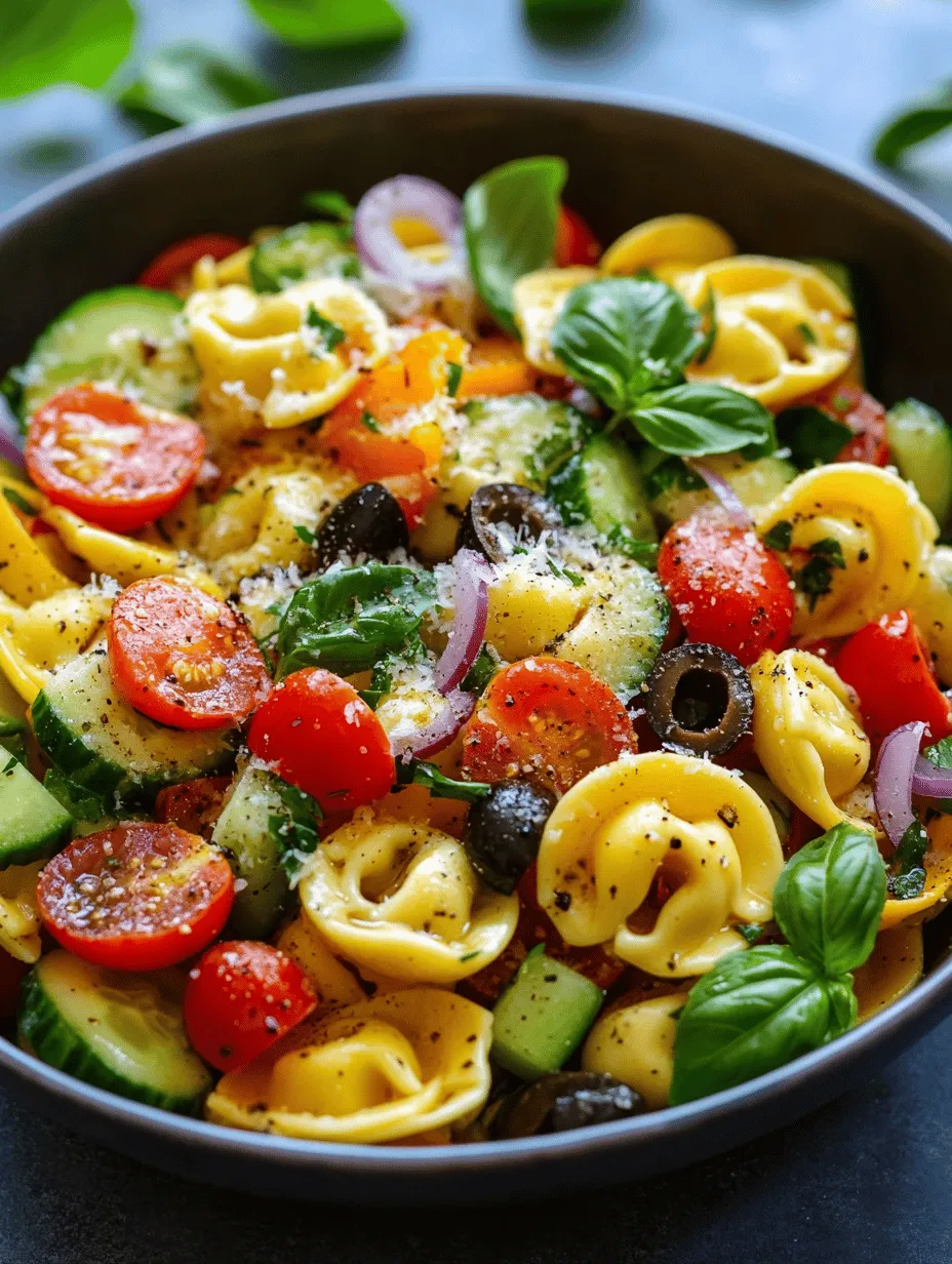 To create the perfect Tortellini Pasta Salad Extravaganza, it's essential to understand the role of each ingredient in the recipe. This not only enhances the overall flavor but also contributes to the nutritional profile of the dish.