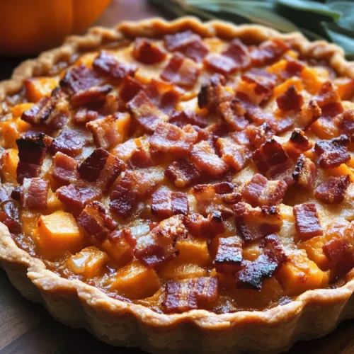 As the leaves begin to change and the air turns crisp, the culinary world embraces the warm and inviting flavors of fall. One dish that captures this seasonal spirit beautifully is the Savory Bacon Pumpkin Tart with Maple Drizzle. This delightful recipe perfectly marries the earthy sweetness of pumpkin with the savory richness of bacon, creating a harmonious blend of flavors that is sure to please any palate. Whether you're hosting a fall gathering or simply looking to indulge in comforting seasonal fare, this tart is a show-stopper that celebrates the best of autumn.