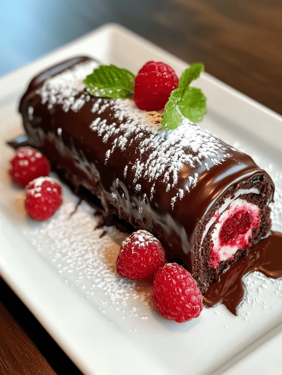 The Raspberry Chocolate Swiss Roll is an enchanting dessert that artfully blends the richness of chocolate with the tart brightness of fresh raspberries. This delightful dessert isn't merely a feast for the taste buds; it’s also a visual spectacle that can elevate any occasion. Whether you're hosting a formal dinner party, celebrating a birthday, or simply indulging in a sweet treat for yourself, this Swiss roll offers a luxurious yet approachable option that is sure to impress.