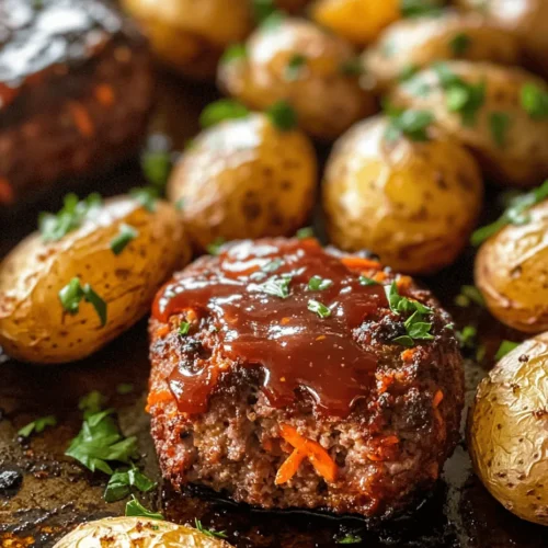 In the world of comfort food, few dishes rival the timeless appeal of meatloaf. This classic American dish has been a staple in home kitchens for generations, often evoking fond memories of family dinners and cozy gatherings. Meatloaf’s versatility allows for countless variations, making it suitable for any palate. Among these variations, the Mini Meatloaf & Roasted Potatoes Delight stands out, combining the rich flavors of meatloaf with the crispy goodness of roasted potatoes. This delightful dish is not only easy to prepare but also serves as a compact, portion-controlled meal that is perfect for both weeknight dinners and weekend gatherings.