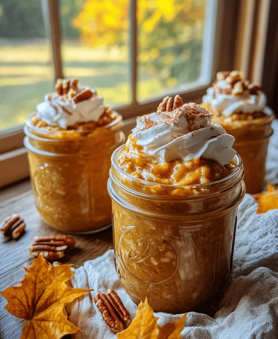 To create the perfect Pumpkin Pie Overnight Oats, understanding the key ingredients is essential. Each component contributes not only flavor but also nutritional value, ensuring that your breakfast is both satisfying and healthful.