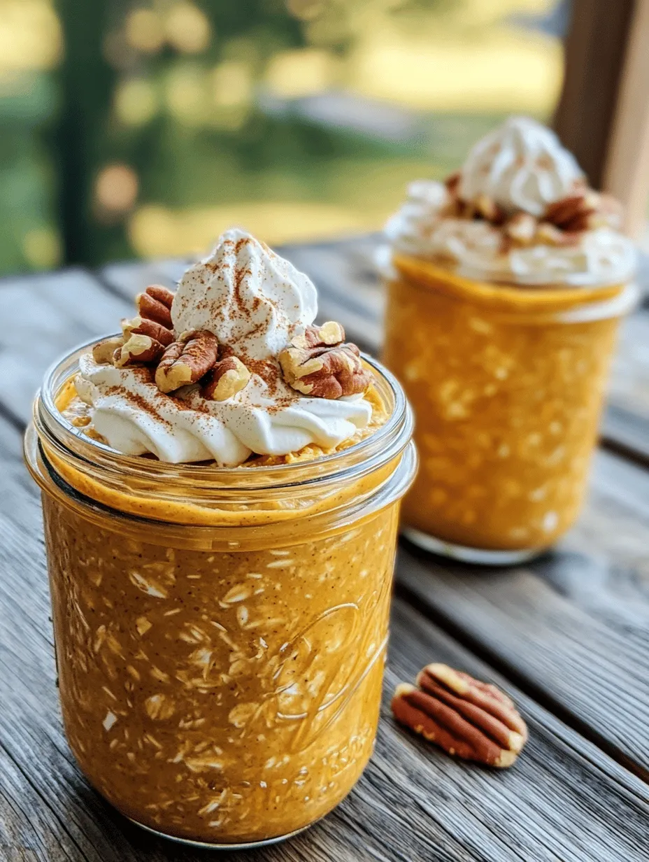 To create the perfect Pumpkin Pie Overnight Oats, understanding the key ingredients is essential. Each component contributes not only flavor but also nutritional value, ensuring that your breakfast is both satisfying and healthful.