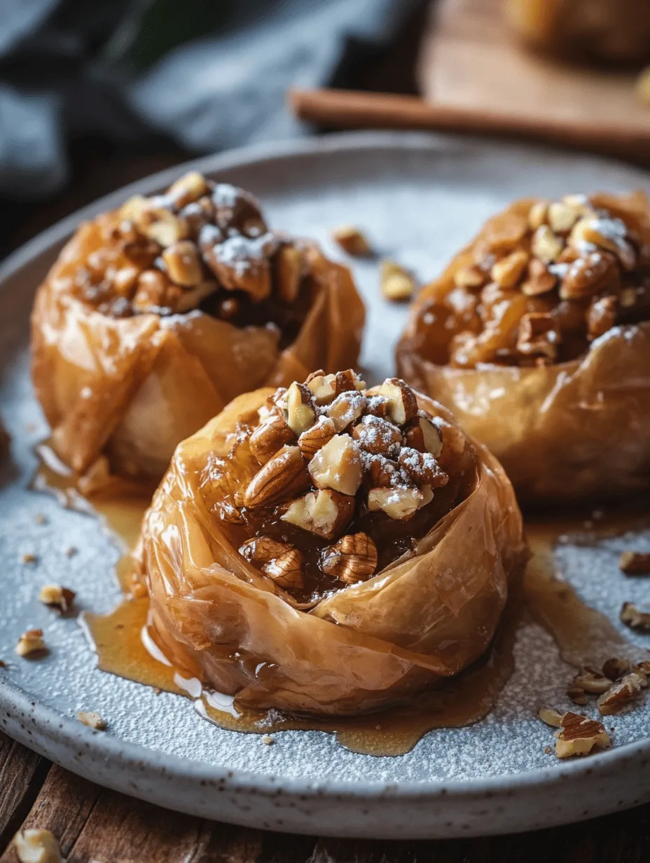 The culinary world is a tapestry of flavors, and few dishes exemplify sweet indulgence as beautifully as Baklava Baked Apples with Nuts and Honey. This unique dessert marries the traditional elements of baklava with the comforting essence of baked apples, creating a dish that is not only visually stunning but also rich in taste and texture. Imagine the warm aroma of spiced apples wafting through your kitchen, mingling with the nutty crunch and sweet syrup reminiscent of classic baklava.