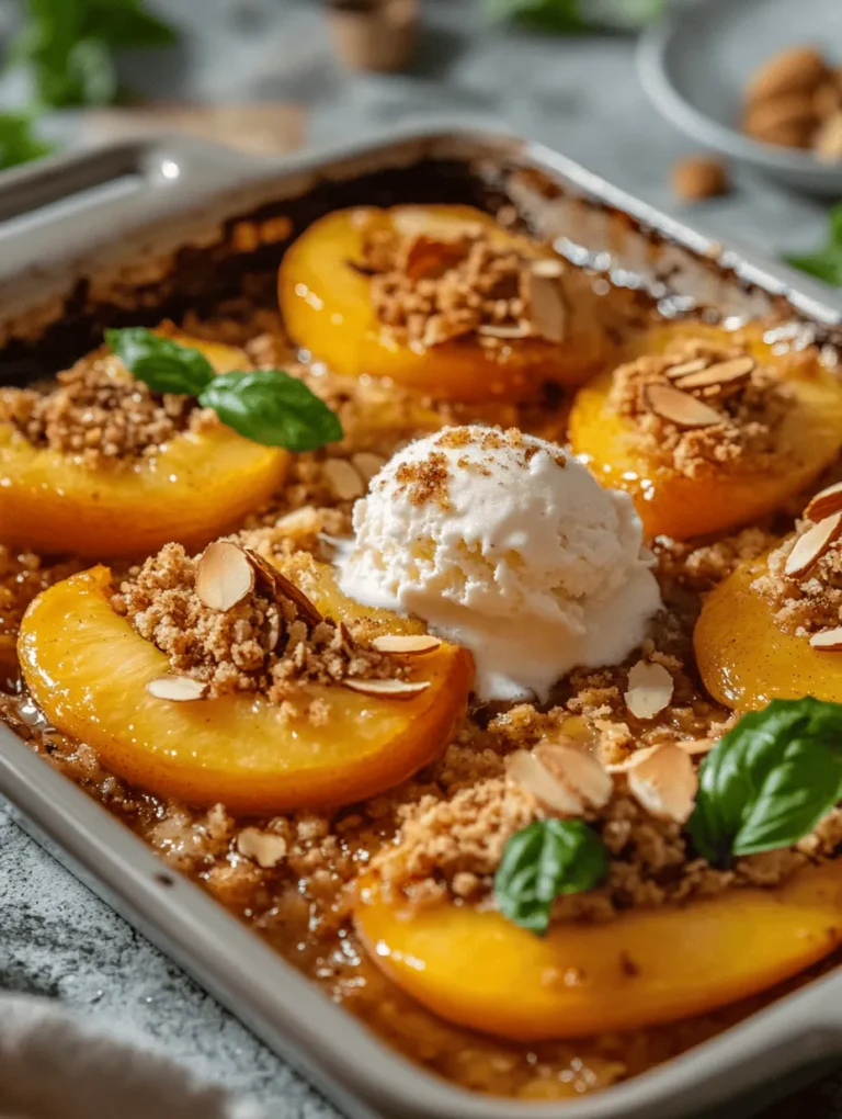 As summer rolls in and the days get longer, the bounty of fresh fruits becomes impossible to resist. Among these, peaches stand out as a quintessential summer favorite. Their vibrant color and luscious sweetness make them an ideal ingredient for a variety of dishes, but there’s something particularly special about baked peaches. This delightful dessert combines the juicy goodness of ripe peaches with a crunchy, golden topping, creating a harmonious balance of flavors and textures. Whether served warm with a scoop of ice cream, enjoyed on their own, or used as a topping for yogurt or salads, baked peaches are a versatile treat that can brighten up any occasion.