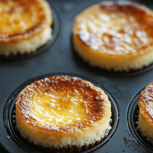 Indulging in dessert is one of life’s simple pleasures, and if you’re a fan of rich, creamy textures paired with a satisfying crunch, then mini crème brûlée cheesecakes are about to become your new favorite treat. This delightful dessert is a harmonious blend of two culinary classics: the elegant, creamy custard of crème brûlée and the smooth, luscious richness of cheesecake. Whether you’re planning an intimate dinner party, celebrating a special occasion, or simply satisfying a sweet tooth, these mini cheesecakes promise to impress your guests with their sophisticated flavor profile and stunning presentation.