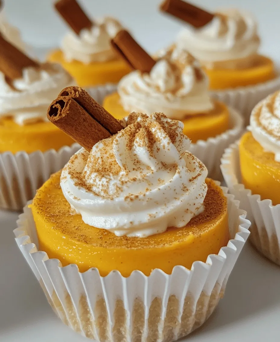 To create the perfect No-Bake Mini Pumpkin Cheesecakes, it's essential to understand the key ingredients that contribute to their flavor and texture. The main components include the crust, filling, and topping, each playing a crucial role in the overall experience of this delightful dessert.