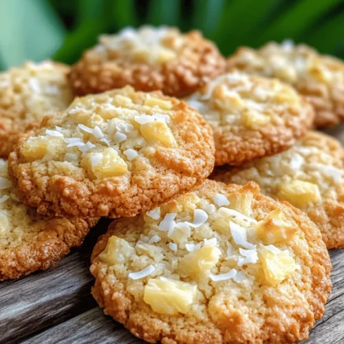 If you're a fan of cookies that transport you to a tropical paradise with every bite, look no further than Coconut Pineapple Cookies. These delightful treats combine the sweet, tangy flavor of pineapple with the rich, nutty essence of coconut, creating a cookie experience that is both refreshing and indulgent. The appeal of Coconut Pineapple Cookies lies not only in their delicious taste but also in their unique ability to evoke memories of sun-kissed beaches and swaying palm trees, making them the perfect treat for any occasion.