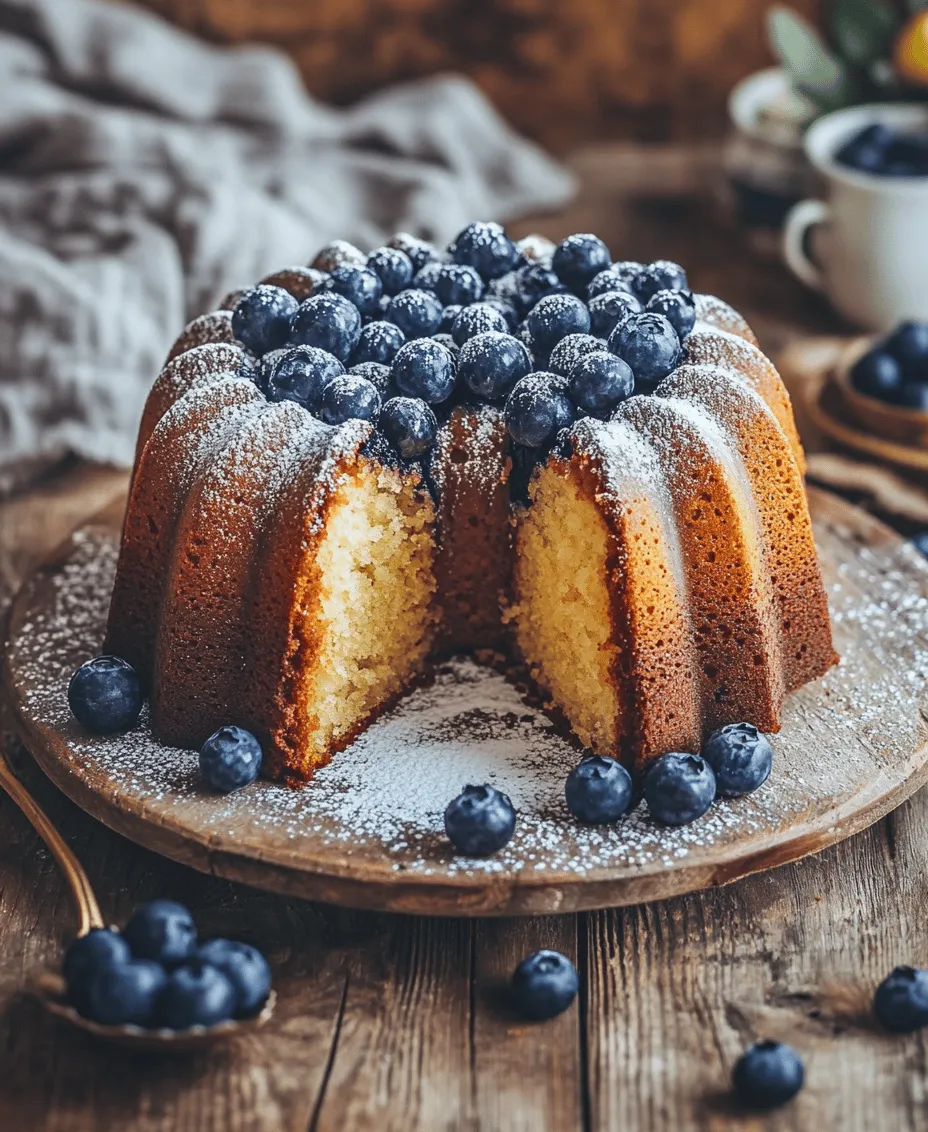 Start your day on a sweet note with the Morning Bliss Bundt Cake. This delightful recipe combines the richness of butter, the tanginess of Greek yogurt, and the natural sweetness of fresh blueberries, making it the perfect breakfast or brunch treat. Whether you are hosting a special occasion or simply want to indulge in a cozy morning at home, this Bundt cake is sure to impress. With its soft crumb and delightful flavor, the Morning Bliss Bundt Cake has quickly become a favorite among those who value both taste and nutrition in their morning meals. Let’s explore the ingredients, preparation, and unique qualities that make this cake a must-try.