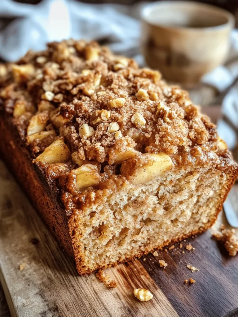 Welcome to the comforting world of homemade baking! There’s something undeniably special about filling your home with the warm, inviting aromas of freshly baked goods. Today, we're diving into a delightful recipe that perfectly embodies the essence of cozy, homey treats: Cozy Apple Cinnamon Bread with Crumb Topping. Whether you’re nestled up with a warm cup of tea or looking for a sweet addition to your breakfast table, this bread is the perfect companion for fall or any cozy occasion.