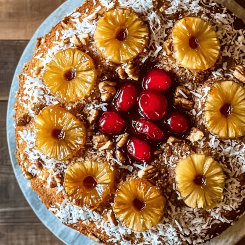 If you're in search of a show-stopping dessert that perfectly embodies the essence of a tropical getaway, look no further than the Tropical Bliss Pineapple Upside Down Bundt Cake. This delightful cake captures the vibrant flavors of fresh pineapple and creamy coconut, creating a harmonious blend that transports your taste buds to sun-drenched shores. The cake's visual appeal is equally compelling; the Bundt pan gives it an elegant shape that's perfect for gatherings, celebrations, or simply to treat yourself and your loved ones.