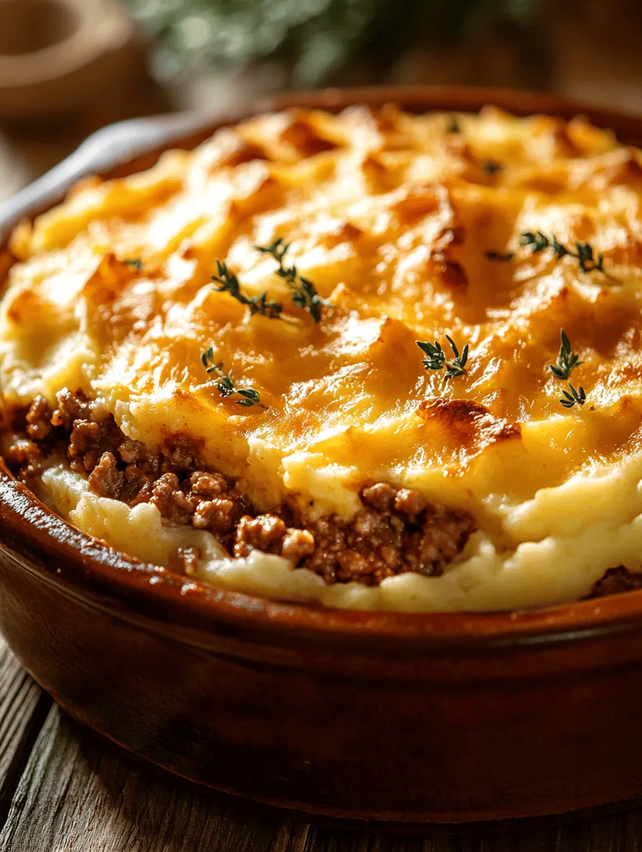 When it comes to classic comfort food, few dishes can compete with the heartwarming allure of Shepherd’s Pie. This savory, hearty meal has warmed the bellies of families for generations, showcasing the comforting flavors of seasoned meat and creamy mashed potatoes. Originating from the British Isles, Shepherd's Pie has evolved over time, gaining a beloved place in kitchens around the world. With its rich history and ability to bring people together, Shepherd’s Pie is not just a dish; it's a nostalgic experience that conjures memories of home-cooked meals shared with loved ones.