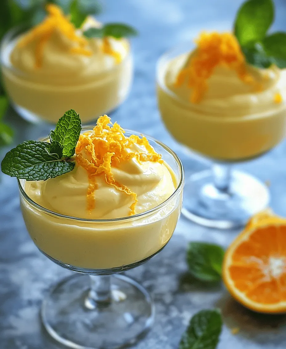 If you’re on the lookout for a dessert that embodies lightness and vibrancy, look no further than Orange Mint Mousse. This delightful treat combines the zesty flavor of fresh oranges with the cool, refreshing essence of mint, resulting in a dessert that is as pleasing to the palate as it is to the senses. The allure of Orange Mint Mousse lies not only in its bright, sunny color but also in its airy, velvety texture that melts in your mouth, making it a perfect choice for various occasions—be it a casual family gathering, a chic dinner party, or a festive celebration.