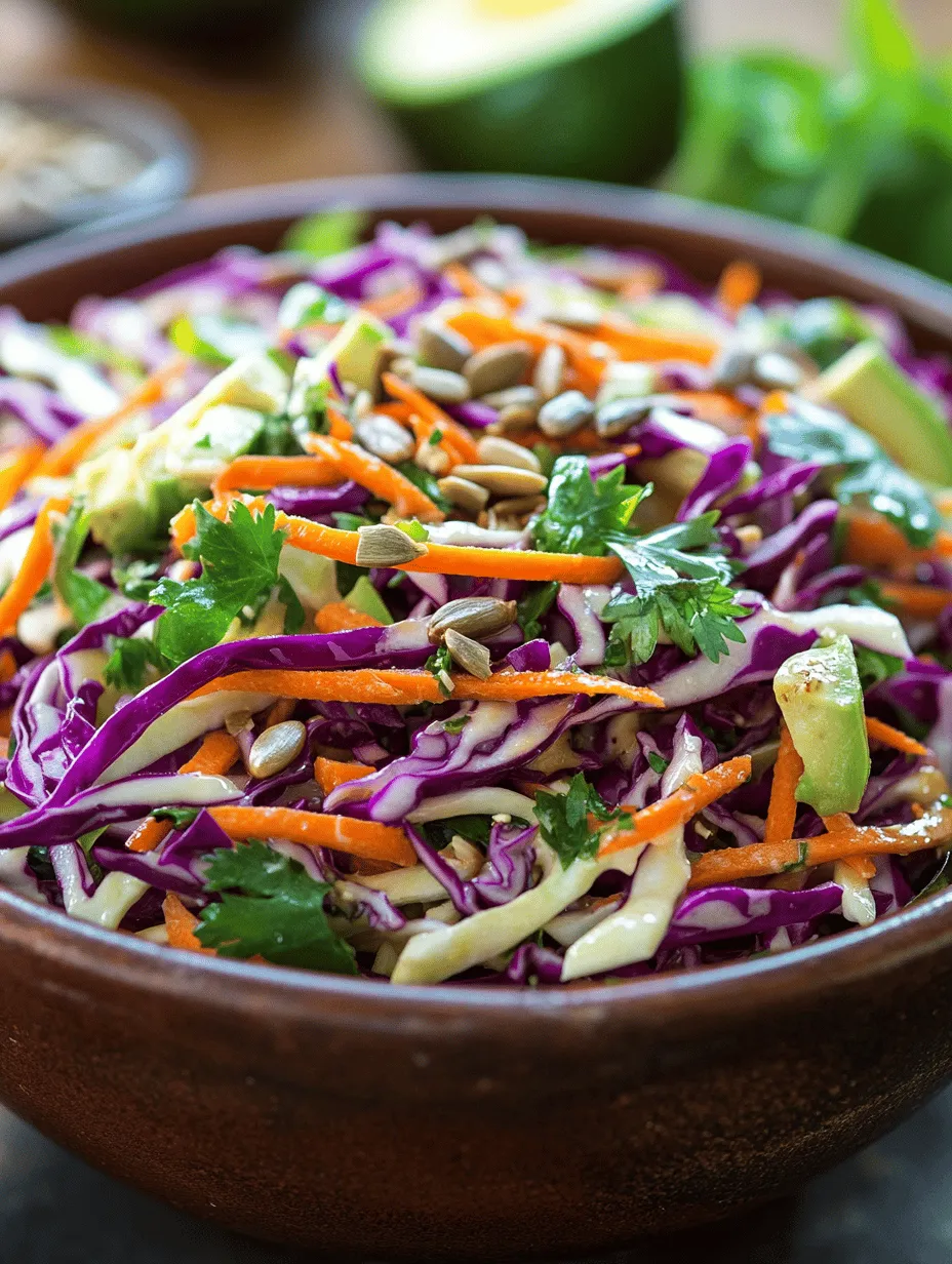 If you're in search of a vibrant, refreshing dish that combines flavor and nutrition, look no further than the Crunchy Cabbage Delight. This salad is a delightful medley of textures and tastes, featuring crisp cabbage, colorful vegetables, and a tangy dressing that elevates the dish to new heights. With its bright colors and satisfying crunch, this recipe is not only visually appealing but also an excellent way to incorporate more vegetables into your daily meals.