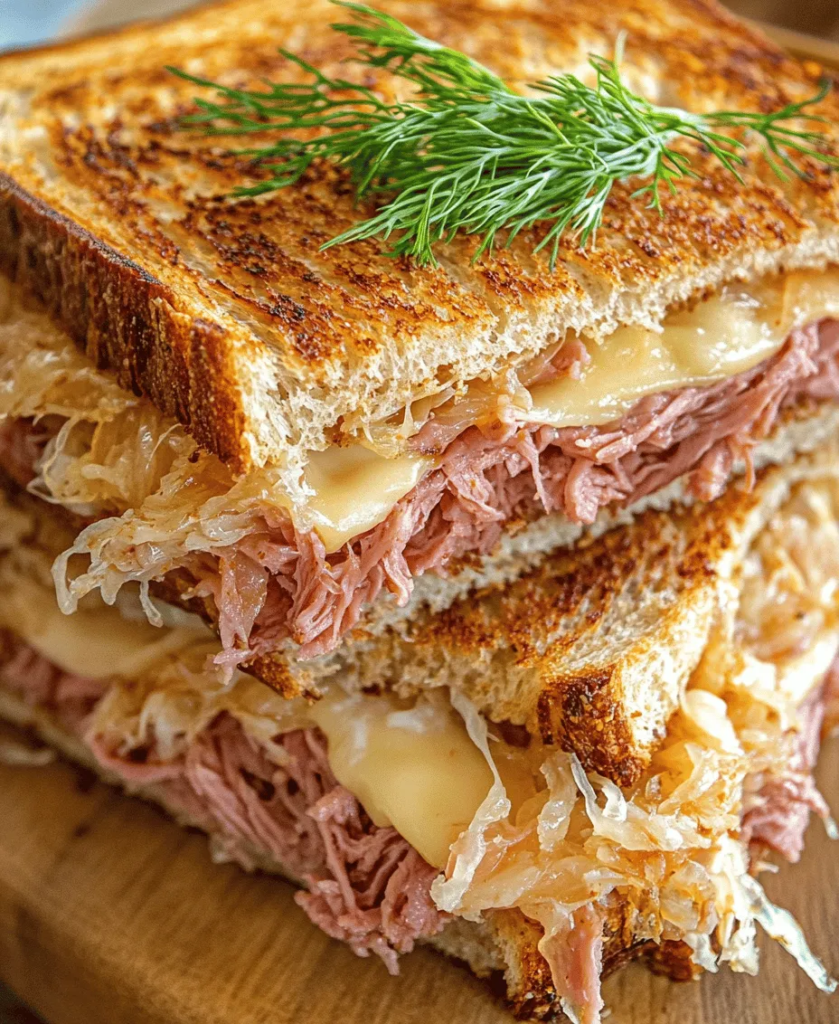 The Reuben sandwich is a beloved staple in American cuisine, known for its hearty layers of savory corned beef, tangy sauerkraut, and creamy dressing, all nestled between two slices of robust rye bread. Its origins are somewhat murky, with various claims to its invention ranging from New York delis to Nebraska bars. Regardless of its beginnings, the Reuben has become a quintessential comfort food, celebrated for its bold flavors and satisfying texture.
