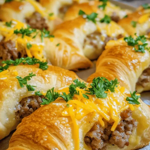 To create the perfect Savory Sausage Cream Cheese Crescents, understanding the ingredients is crucial. Each component plays a significant role in the overall flavor and texture of the dish, so let’s dive deeper into what you’ll need: