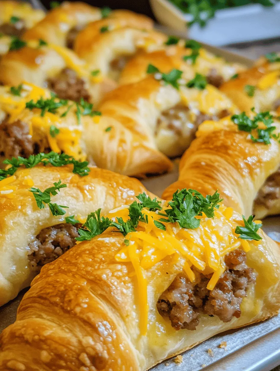 To create the perfect Savory Sausage Cream Cheese Crescents, understanding the ingredients is crucial. Each component plays a significant role in the overall flavor and texture of the dish, so let’s dive deeper into what you’ll need: