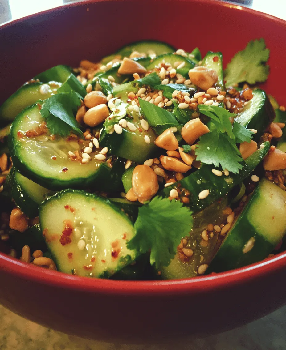 To truly appreciate the Crunchy Peanut & Spicy Chili Oil Cucumber Salad, it’s essential to understand the role of each ingredient. Each component contributes not only to the overall flavor but also to the health benefits, making this salad a nutritious option for any meal.