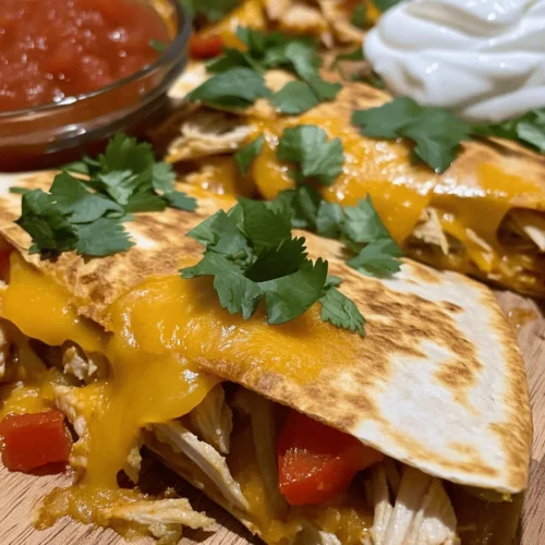 Quesadillas are a beloved staple of Mexican cuisine, known for their simplicity and deliciousness. These delightful creations consist of a tortilla filled with cheese and various other ingredients, folded and cooked until crispy and golden brown. Among the myriad of quesadilla options, the crispy cheesy chicken quesadilla stands out as a particularly appealing choice, combining succulent shredded chicken with a melty cheese blend that promises to delight the palate.