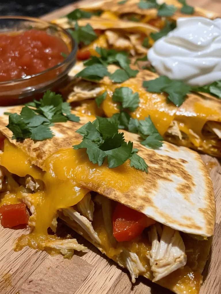 Quesadillas are a beloved staple of Mexican cuisine, known for their simplicity and deliciousness. These delightful creations consist of a tortilla filled with cheese and various other ingredients, folded and cooked until crispy and golden brown. Among the myriad of quesadilla options, the crispy cheesy chicken quesadilla stands out as a particularly appealing choice, combining succulent shredded chicken with a melty cheese blend that promises to delight the palate.