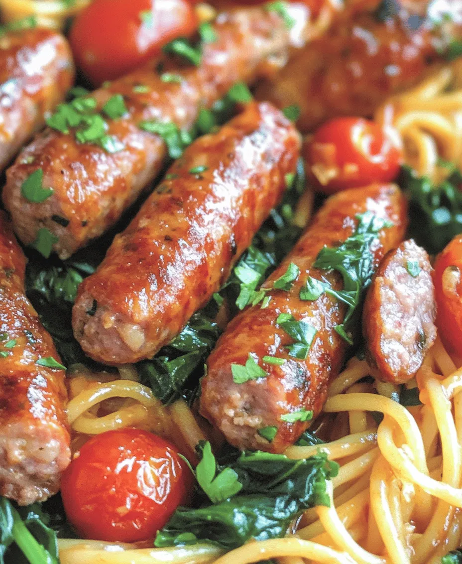 If you’re seeking a quick, flavorful, and satisfying meal that brings the family together on a busy weeknight, look no further than the Sticky Honey Garlic Sausage Pasta Skillet. This dish masterfully combines the sweetness of honey with the savory depth of garlic and Italian sausage, creating an unforgettable flavor profile that is bound to please even the pickiest eaters. The vibrant colors and enticing aroma make it an appealing option for dinner, while the simplicity of the recipe ensures that you won't be spending hours in the kitchen.