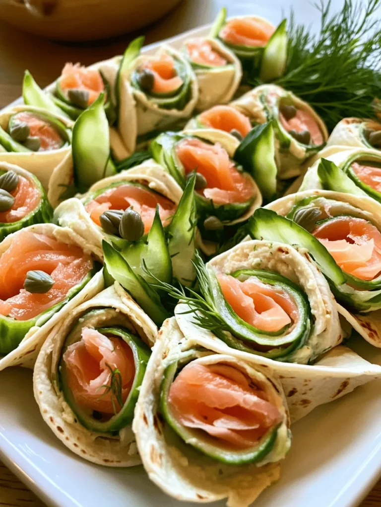 In the world of snacks and appetizers, few dishes capture the essence of freshness and flavor quite like Smoked Salmon Roll-Ups with Cucumber and Hummus. This delightful recipe combines the rich, savory taste of smoked salmon with the crisp, refreshing crunch of cucumber, all complemented by the creamy, nutty flavor of hummus. Perfect as a healthy snack or an elegant appetizer, these roll-ups not only tantalize the palate but also offer a multitude of nutritional benefits.