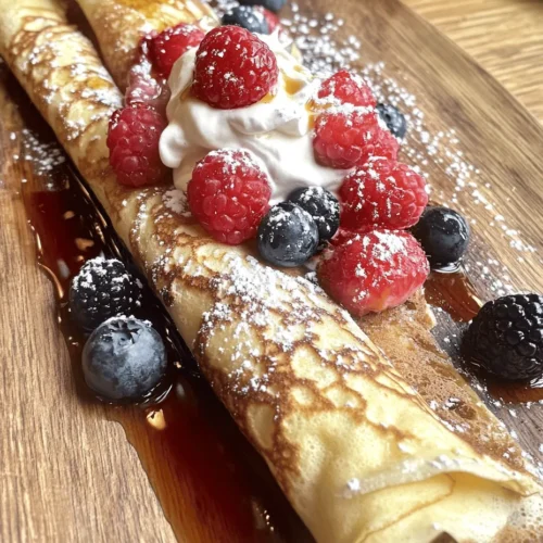 At their core, crepes are incredibly thin pancakes made from a simple batter that typically consists of flour, eggs, milk, and a touch of sweetness. There are two main types of crepes: sweet and savory. Sweet crepes, like our Heavenly Vanilla Crepes, are often served with sugary fillings and toppings, making them ideal for desserts or breakfasts. On the other hand, savory crepes are filled with ingredients like ham, cheese, or vegetables, turning them into a satisfying meal option.