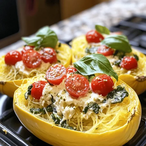 Welcome to a culinary adventure that promises to delight your taste buds while keeping your meals healthy and hassle-free! Today, we are diving into the world of Baked Boursin Spaghetti Squash Delight—a dish that transforms the humble spaghetti squash into a creamy, savory masterpiece. This recipe not only showcases the versatility of spaghetti squash but also highlights the rich, flavorful character of Boursin cheese, making it an irresistible choice for weeknight dinners or special occasions.