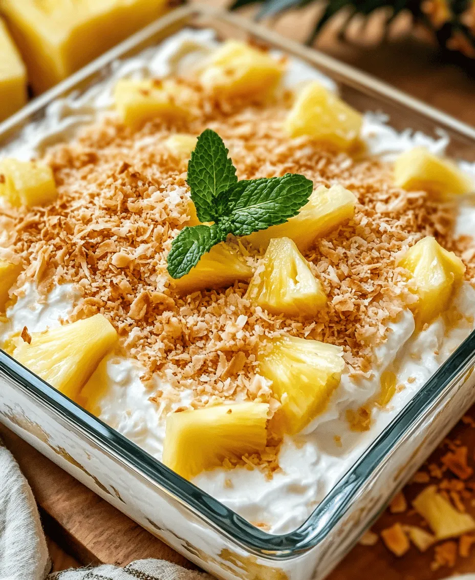 If you're on the lookout for a dessert that perfectly balances lightness and flavor, look no further than the No Bake Pineapple Cream Dessert. This delightful treat is not only incredibly easy to make, but it also offers a refreshing taste that is perfect for warm weather gatherings or special occasions. Imagine indulging in a creamy, fruity dessert that requires no oven time, allowing you to enjoy your culinary creation without the heat of baking.