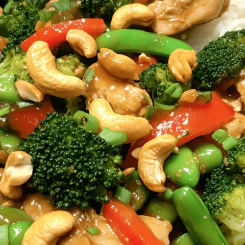 One of the primary concerns with takeout meals is the nutritional content, which often includes high levels of sodium, unhealthy fats, and added sugars. The Better-Than-Takeout Cashew Chicken addresses these concerns by offering a healthier version that showcases the benefits of cooking at home. When you make this dish, you can control the ingredients, ensuring that you use whole foods that provide essential nutrients.