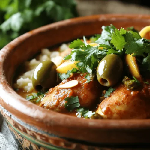 Moroccan cuisine is a vibrant tapestry of flavors, colors, and aromas that reflects the country's rich history and cultural influences. Known for its fusion of spices and ingredients, Moroccan cooking captivates the palate and invites exploration. One dish that embodies this culinary artistry is the Moroccan Chicken Tagine with Olives and Preserved Lemons. This traditional recipe showcases the unique flavor profiles of Moroccan spices, the tender juiciness of slow-cooked chicken, and the zesty brightness of preserved lemons.