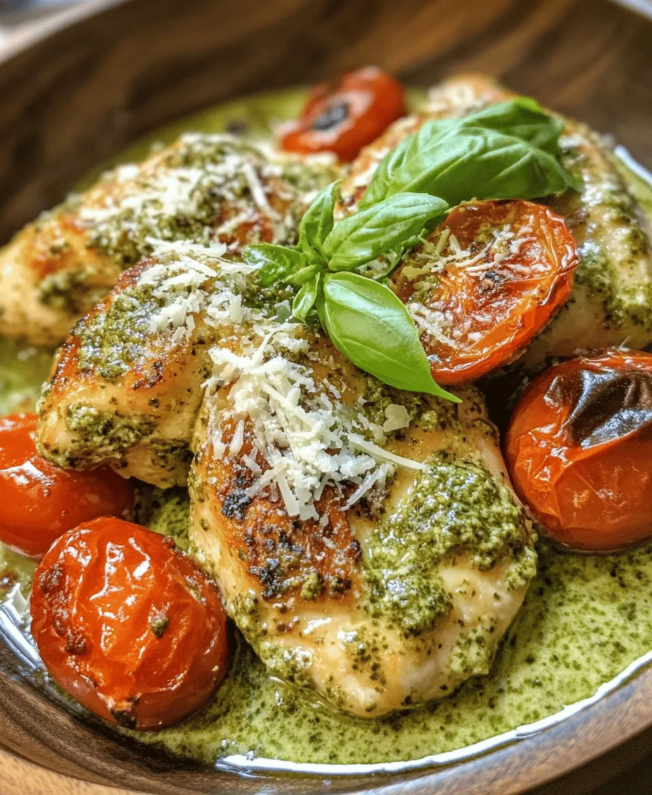 In the world of culinary delights, few combinations can rival the rich, comforting flavors of creamy pesto chicken paired with the sweetness of roasted tomatoes. This dish not only elevates your dining experience but also offers a quick and easy solution for weeknight dinners. Imagine succulent chicken breasts enveloped in a luscious creamy pesto sauce, complemented by the vibrant flavors of caramelized cherry tomatoes. The harmony of these ingredients creates a satisfying meal that is sure to impress both family and friends alike.