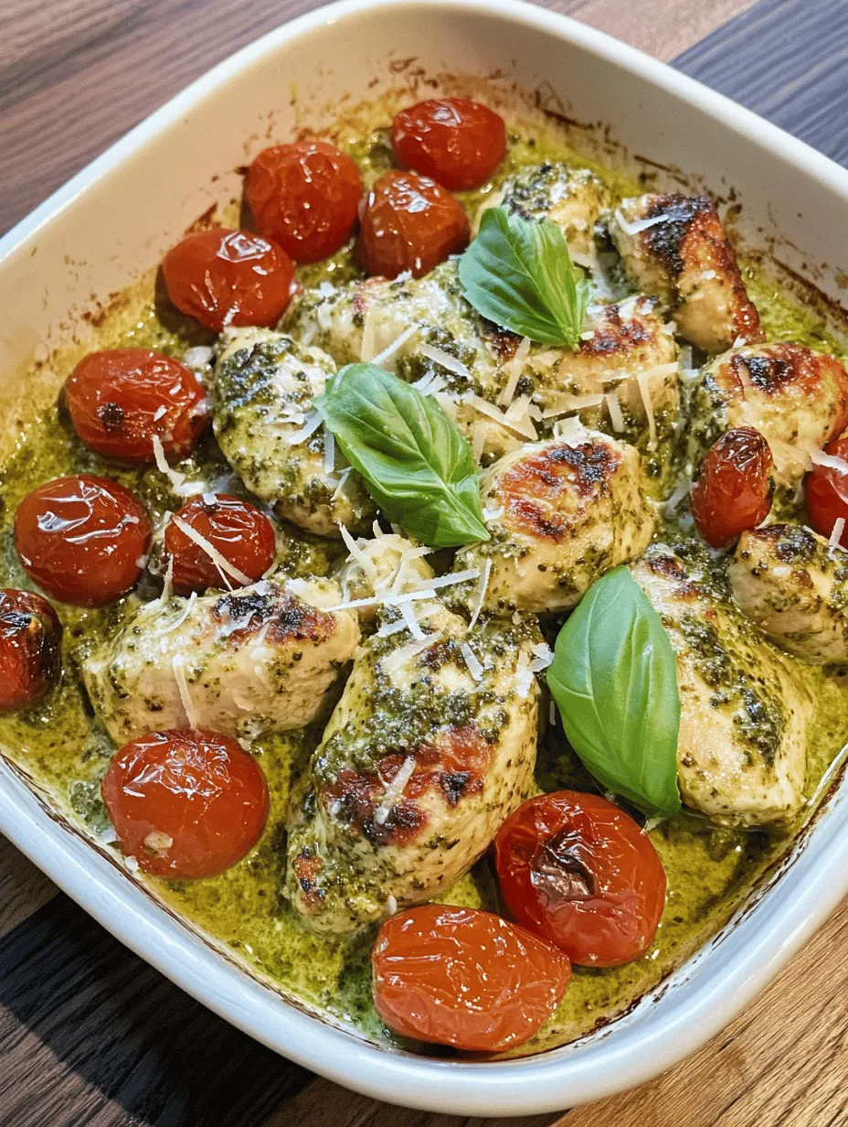In the world of culinary delights, few combinations can rival the rich, comforting flavors of creamy pesto chicken paired with the sweetness of roasted tomatoes. This dish not only elevates your dining experience but also offers a quick and easy solution for weeknight dinners. Imagine succulent chicken breasts enveloped in a luscious creamy pesto sauce, complemented by the vibrant flavors of caramelized cherry tomatoes. The harmony of these ingredients creates a satisfying meal that is sure to impress both family and friends alike.