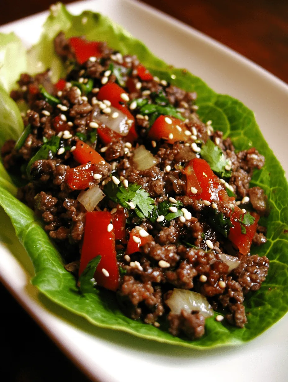 Savory Asian-Style Ground Beef Lettuce Wraps have become a culinary sensation, captivating taste buds and redefining mealtime experiences. This delightful dish offers a refreshing twist on traditional wraps, marrying the robust flavors of seasoned ground beef with the crisp, refreshing crunch of fresh lettuce. The appeal lies not only in the dish's taste but also in its versatility; it can be served as a light appetizer, a main course, or even as a healthy party snack.