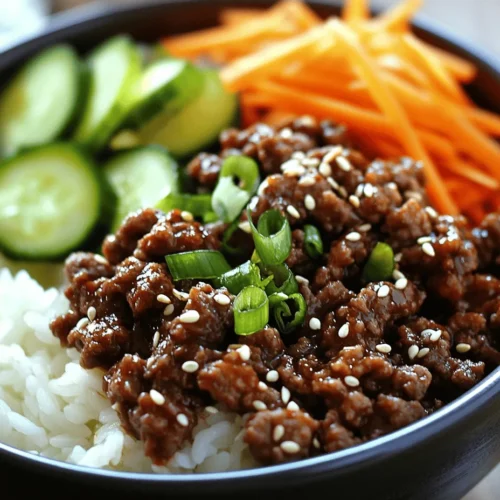 Korean cuisine is a vibrant tapestry of flavors, colors, and textures, celebrated not only in its homeland but also around the world. With its perfect blend of sweet, savory, spicy, and umami notes, Korean dishes have captured the hearts (and taste buds) of food enthusiasts everywhere. One dish that stands out for its simplicity, rapid preparation, and robust flavor is the Korean Ground Beef Bowl. This delightful meal encapsulates the essence of Korean culinary traditions while being remarkably accessible for home cooks, making it a popular choice for busy weeknights.