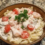 Pasta is often referred to as the ultimate comfort food, and for good reason. Its versatility allows it to pair with a myriad of sauces and ingredients, making it a canvas for culinary creativity. When combined with the rich essence of creamy garlic sauce and tender shrimp, it becomes a dish that tantalizes the taste buds, offering a delightful marriage of flavors and textures.
