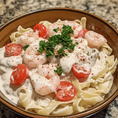 Pasta is often referred to as the ultimate comfort food, and for good reason. Its versatility allows it to pair with a myriad of sauces and ingredients, making it a canvas for culinary creativity. When combined with the rich essence of creamy garlic sauce and tender shrimp, it becomes a dish that tantalizes the taste buds, offering a delightful marriage of flavors and textures.