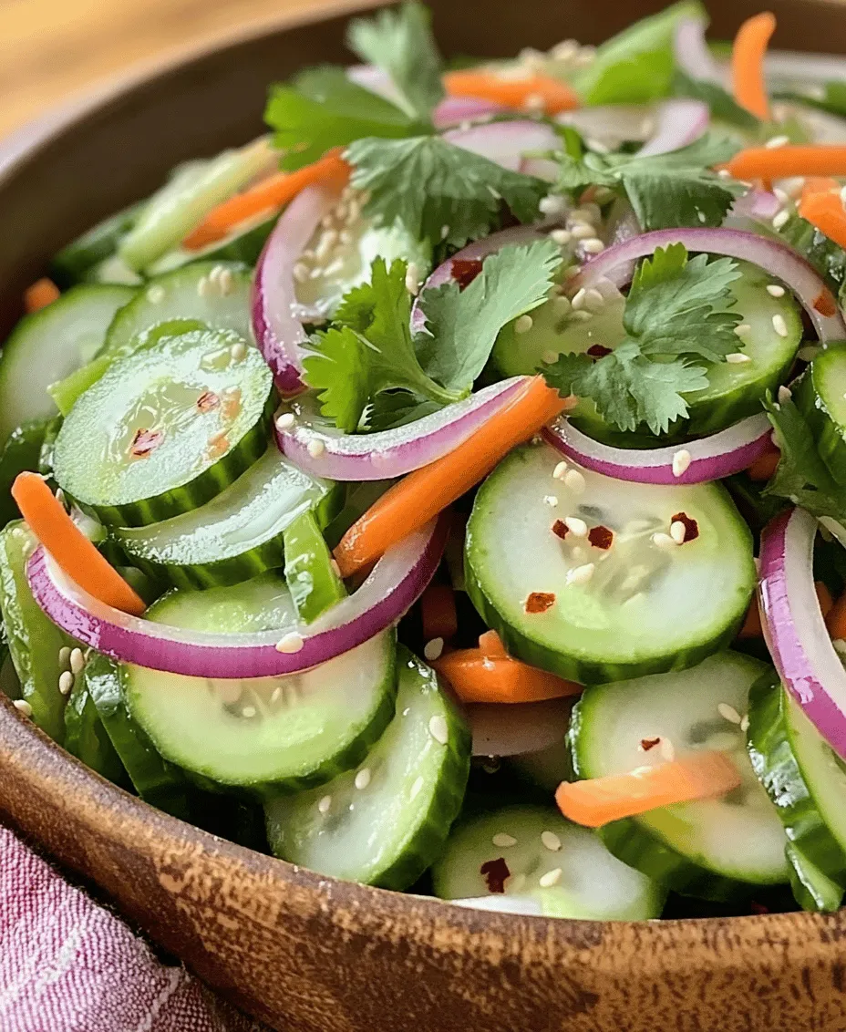 In recent years, Asian-inspired salads have surged in popularity, becoming a staple in homes and restaurants alike. Their vibrant flavors, fresh ingredients, and healthful properties make them a go-to choice for anyone seeking a light yet satisfying dish. Among these delicious options, the Crisp & Zesty Asian Cucumber Salad stands out as a delightful ensemble of textures and tastes that can elevate any meal.