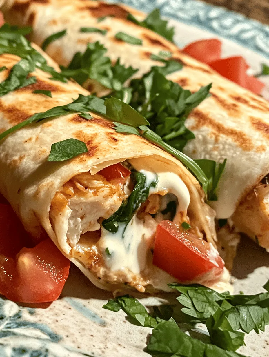Wraps have become a staple in many households, celebrated for their versatility and convenience. They can easily transition from a casual lunch option to a hearty dinner meal, making them ideal for families and individuals on the go. One wrap that stands out for its delightful flavor and ease of preparation is the Cheesy Garlic Chicken Wrap. This recipe takes the comforting flavors of garlic and cheese and combines them with tender chicken, creating a mouthwatering dish that elevates a simple meal into a culinary experience.