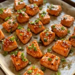 If you’re looking for a dish that tantalizes the taste buds with a perfect balance of sweet and spicy, look no further than Hot Honey Salmon Bites. This innovative recipe takes fresh salmon, a protein celebrated for its health benefits and versatility, and elevates it with a delightful glaze made from honey and a kick of sriracha. The result? A delectable appetizer or main course that’s as visually appealing as it is delicious.