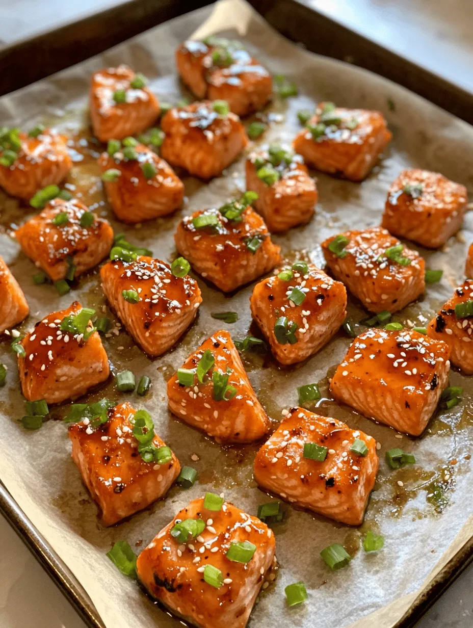 If you’re looking for a dish that tantalizes the taste buds with a perfect balance of sweet and spicy, look no further than Hot Honey Salmon Bites. This innovative recipe takes fresh salmon, a protein celebrated for its health benefits and versatility, and elevates it with a delightful glaze made from honey and a kick of sriracha. The result? A delectable appetizer or main course that’s as visually appealing as it is delicious.