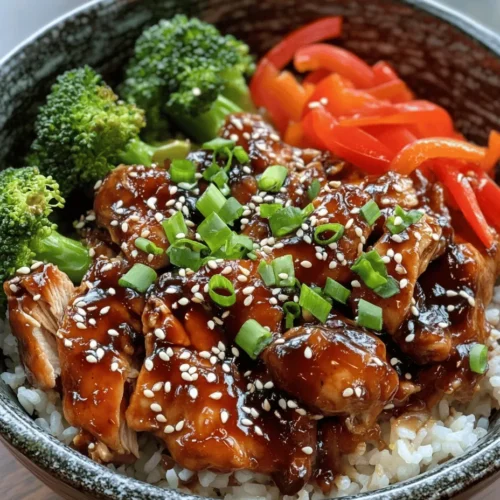To create the perfect Sticky Chicken Rice Bowls, it's essential to understand the role of each ingredient in this delightful dish. Here’s a closer look at the key components that come together to create this culinary masterpiece.
