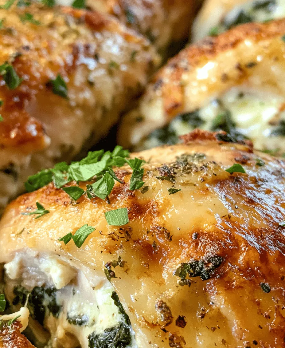 Stuffed chicken breasts have long been a staple in kitchens around the world, transforming a simple piece of poultry into a gourmet dish that captivates the senses. The allure of a perfectly stuffed chicken breast lies in its ability to marry flavors and textures, creating a delightful experience with every bite. Among the myriad of stuffing options available, the savory herb and spinach filling stands out for its robust flavors and nutritional benefits. This dish combines vibrant fresh spinach, aromatic herbs, and rich cream cheese, making it not only an impressive centerpiece for family dinners but also an ideal choice for special occasions.
