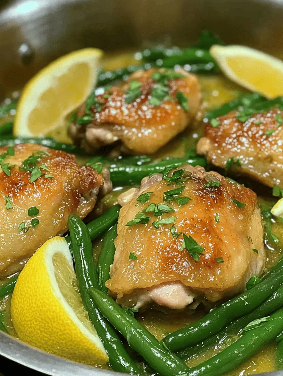 If you’re searching for a meal that perfectly balances flavor, nutrition, and convenience, look no further than the Lemon Garlic Butter Chicken and Green Beans Skillet. This dish is a culinary delight that transforms simple ingredients into a savory masterpiece. Featuring succulent boneless, skinless chicken thighs paired with vibrant green beans, all enveloped in a rich lemon garlic sauce, this recipe is a go-to for busy weeknights when time is of the essence.