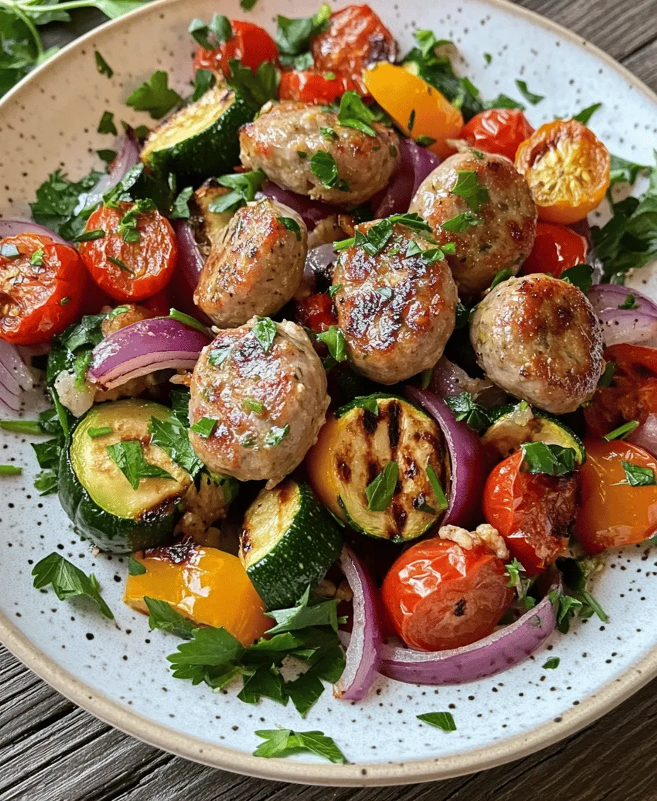 Welcome to a culinary adventure that combines health, flavor, and ease of preparation: the Chicken Sausage Medley with Roasted Veggies. This delightful dish is not only appealing to the palette but also a feast for the eyes, showcasing a vibrant array of colors and textures. The combination of juicy, homemade chicken sausage paired with perfectly roasted vegetables creates a meal that is as satisfying as it is nutritious.