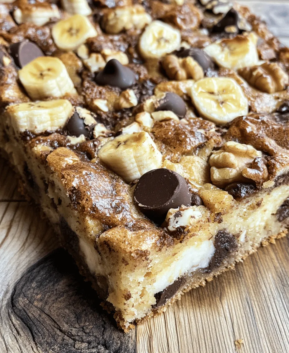 Banana-based desserts have gained tremendous popularity over the years, and for good reason. Not only do bananas add natural sweetness, but they also bring moisture and a unique flavor profile that can elevate any baked good. Among the plethora of banana-infused treats, Banana Bliss Chocolate Chip Bars stand out as a deliciously healthy alternative to traditional desserts. These bars are perfect for satisfying your sweet tooth while still keeping nutrition in check. Whether you're looking for an after-school snack for the kids, a post-workout treat, or a delightful addition to your lunchbox, these bars have got you covered.