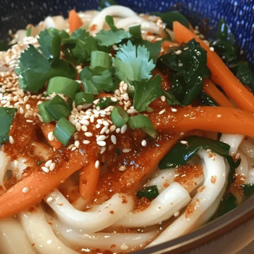 In today’s fast-paced world, finding a meal that is not only quick to prepare but also bursting with flavor can be a challenge. One dish that perfectly fits this description is Chili Oil Udon Noodles. This delicious recipe manages to deliver a satisfying balance of spice, umami, and freshness, all in under ten minutes. Whether you're a busy professional, a student, or simply someone who enjoys cooking, this dish is ideal for those who crave a hearty meal without spending hours in the kitchen.