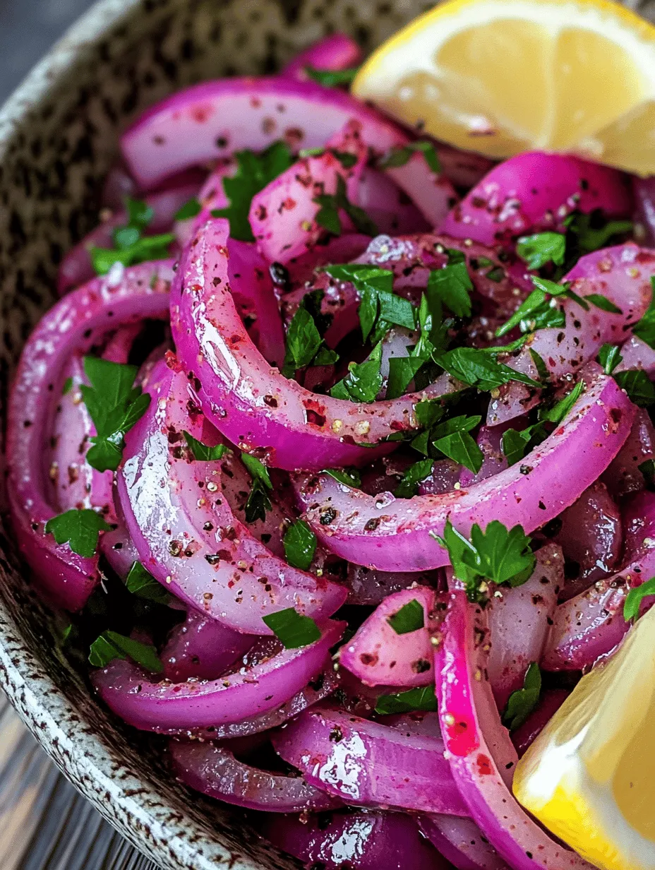 Sumac Onions Delight is a vibrant and versatile dish that elevates any meal with its bold flavors and unique ingredients. This delightful combination of red onions, tangy sumac, and fresh herbs offers a taste of the Middle East that can transform ordinary dishes into extraordinary culinary experiences. Whether served alongside grilled meats, tossed into salads, or enjoyed as part of a mezze platter, Sumac Onions Delight adds a refreshing zing that captivates the palate.