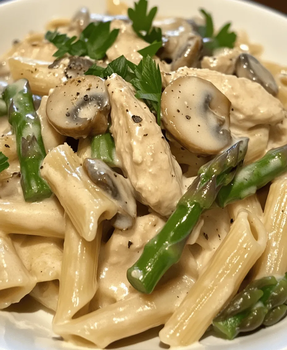 In the realm of culinary delights, few dishes offer the comforting combination of creamy sauces, tender chicken, and vibrant vegetables quite like Creamy Mushroom and Asparagus Chicken Penne. This recipe not only satisfies the palate but also provides a nutritious balance with its rich ingredients, making it the perfect choice for a variety of occasions. Whether you're preparing a weeknight dinner for your family or hosting a gathering with friends, this dish promises to impress with its delightful flavors and appealing presentation.