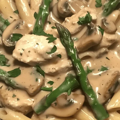 In the realm of culinary delights, few dishes offer the comforting combination of creamy sauces, tender chicken, and vibrant vegetables quite like Creamy Mushroom and Asparagus Chicken Penne. This recipe not only satisfies the palate but also provides a nutritious balance with its rich ingredients, making it the perfect choice for a variety of occasions. Whether you're preparing a weeknight dinner for your family or hosting a gathering with friends, this dish promises to impress with its delightful flavors and appealing presentation.